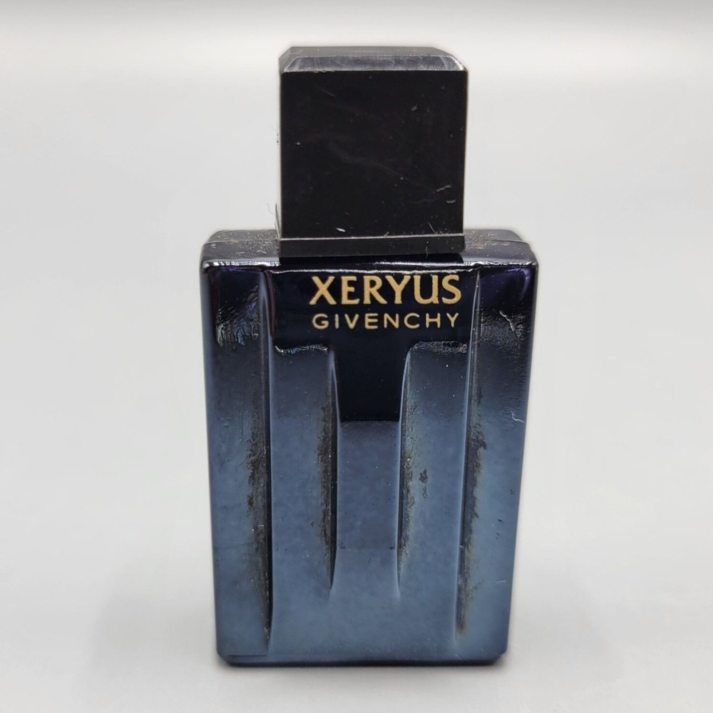 Vintage Miniature Givenchy Xeryus Fragrance EMPTY Bottle 1.75" Tall Collectible